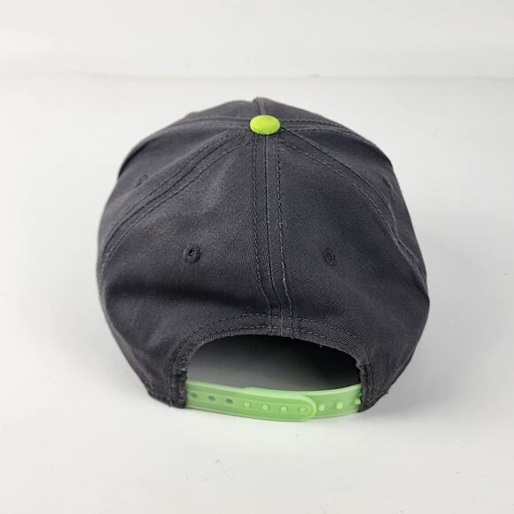 DC Comics Batman Youth OSFM Neon Yellow & Gray Baseball Cap Snapback Hat - Picture 4 of 9